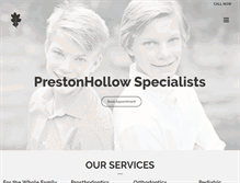 Tablet Screenshot of prestonhollowspecialists.com